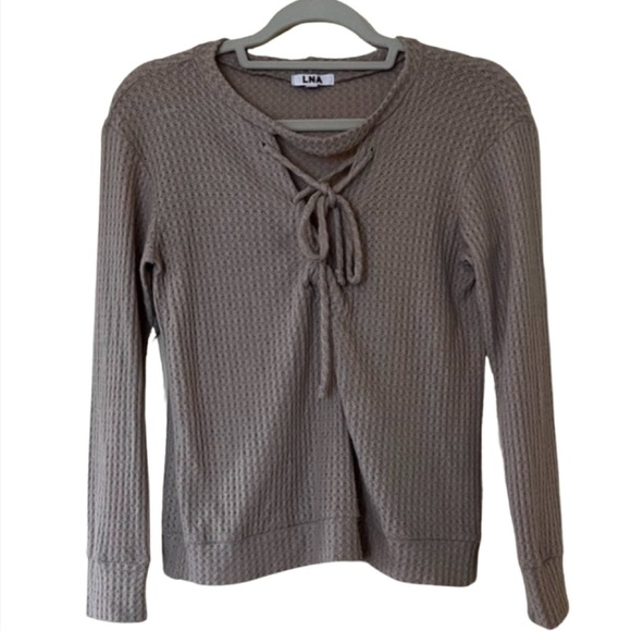 LNA Lace Up Top - Picture 2 of 5